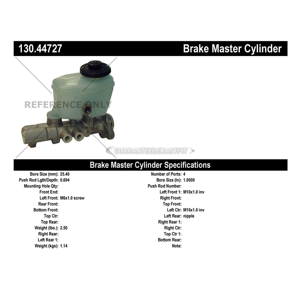 2000 Toyota 4Runner Brake Master Cylinder