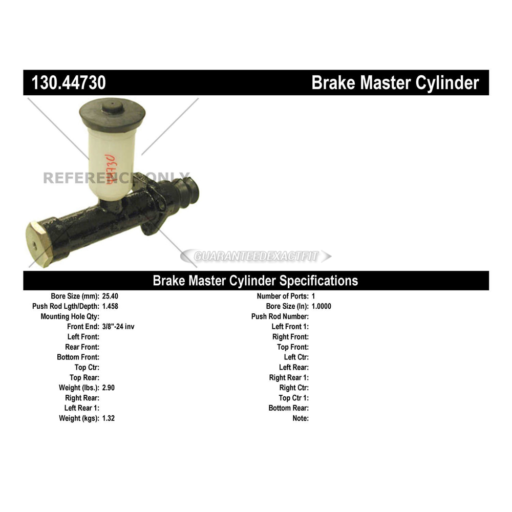 1966 Toyota Land Cruiser Brake Master Cylinder