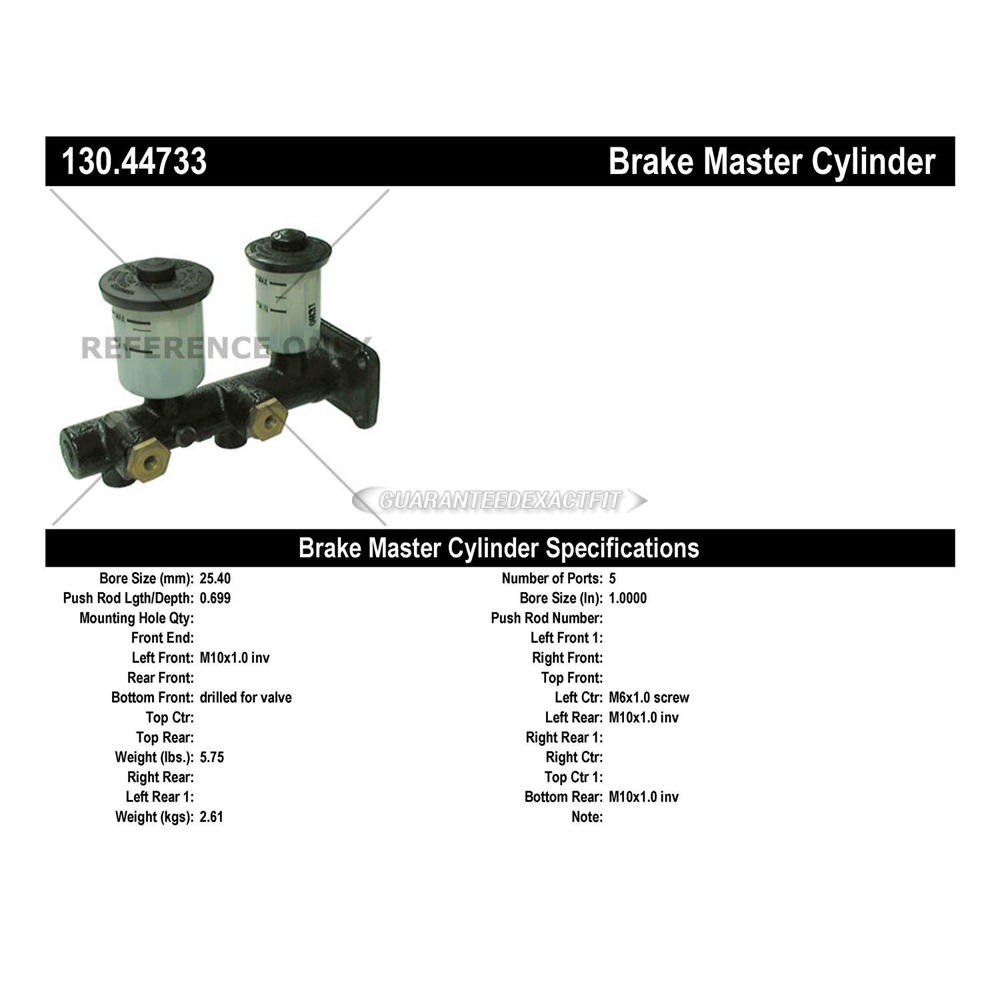 1975 Toyota Land Cruiser Brake Master Cylinder