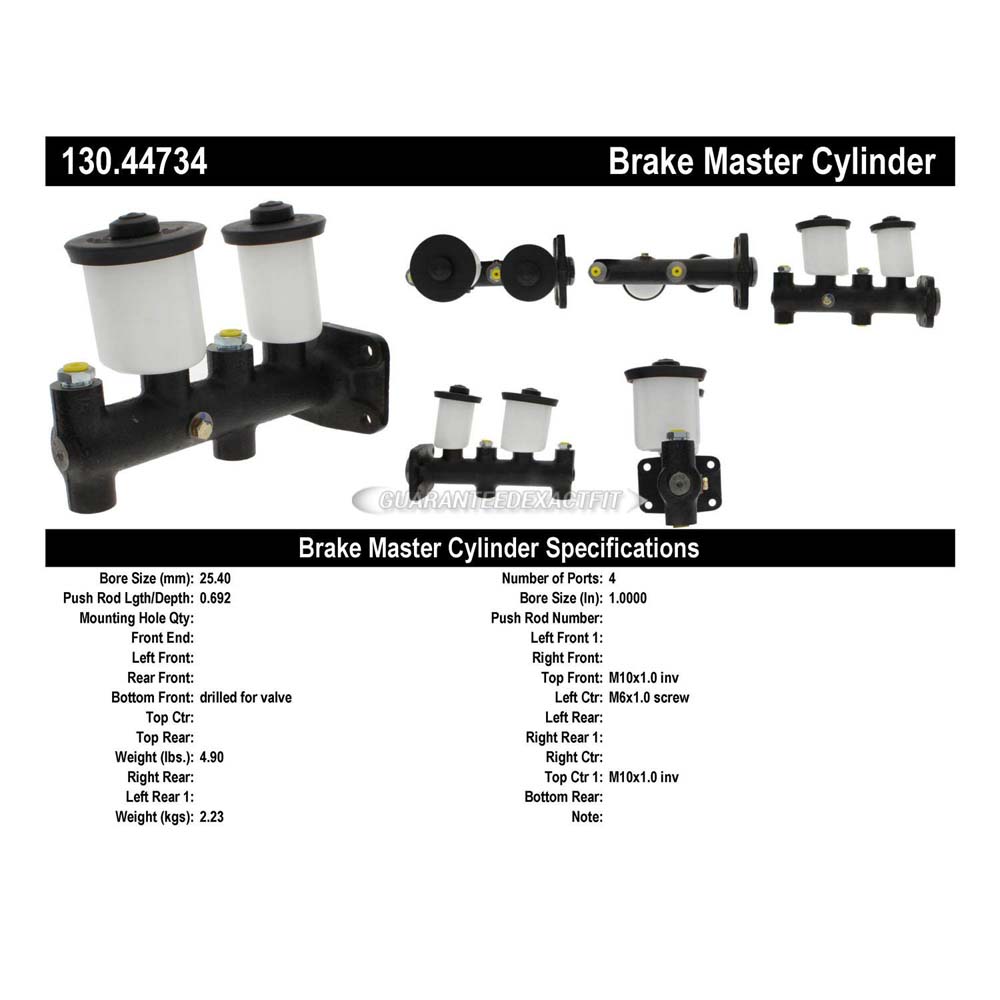 1978 Toyota Land Cruiser Brake Master Cylinder