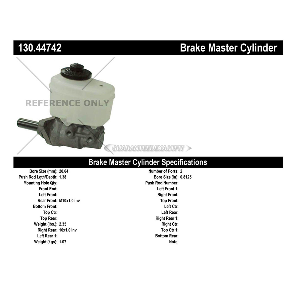 2007 Toyota Tacoma Brake Master Cylinder
