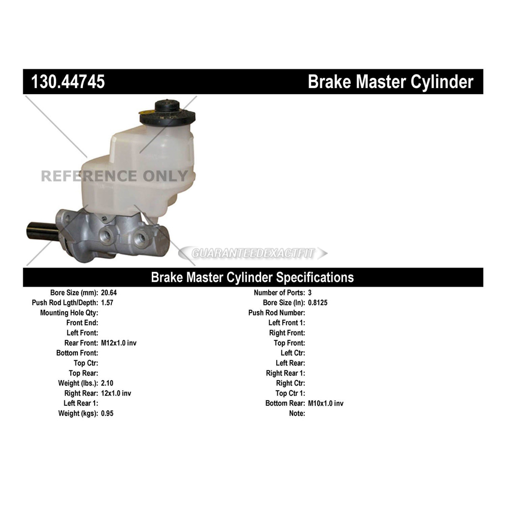 2011 Toyota Tacoma Brake Master Cylinder