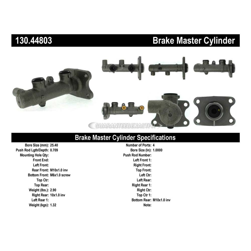 1994 Toyota Previa Brake Master Cylinder