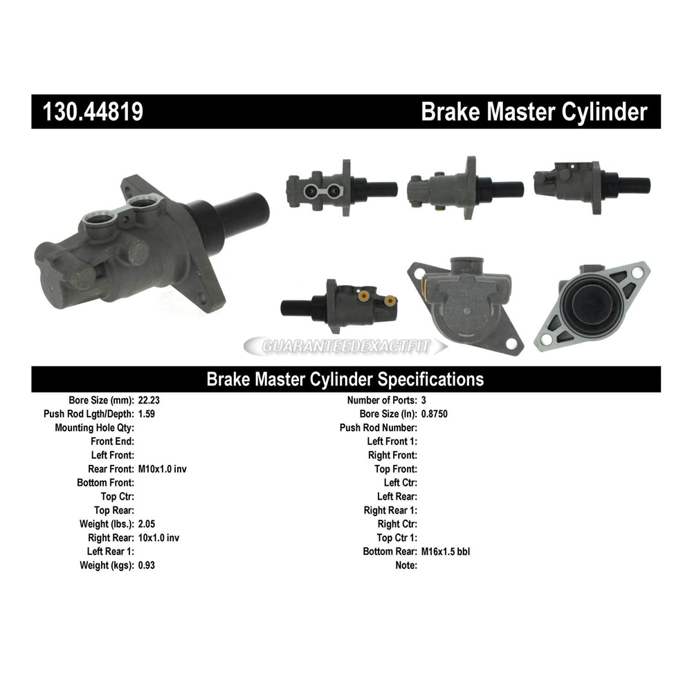 2006 Lexus RX330 Brake Master Cylinder