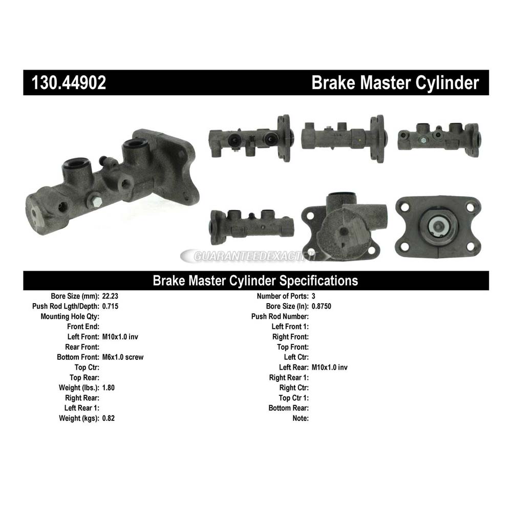 1992 Toyota MR2 Brake Master Cylinder