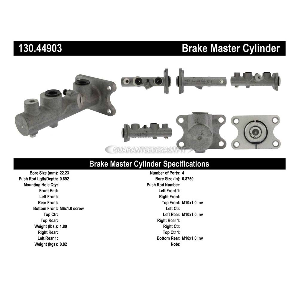 1994 Toyota MR2 Brake Master Cylinder