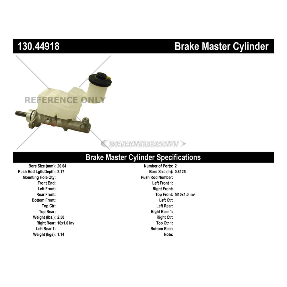 2004 Toyota RAV4 Brake Master Cylinder