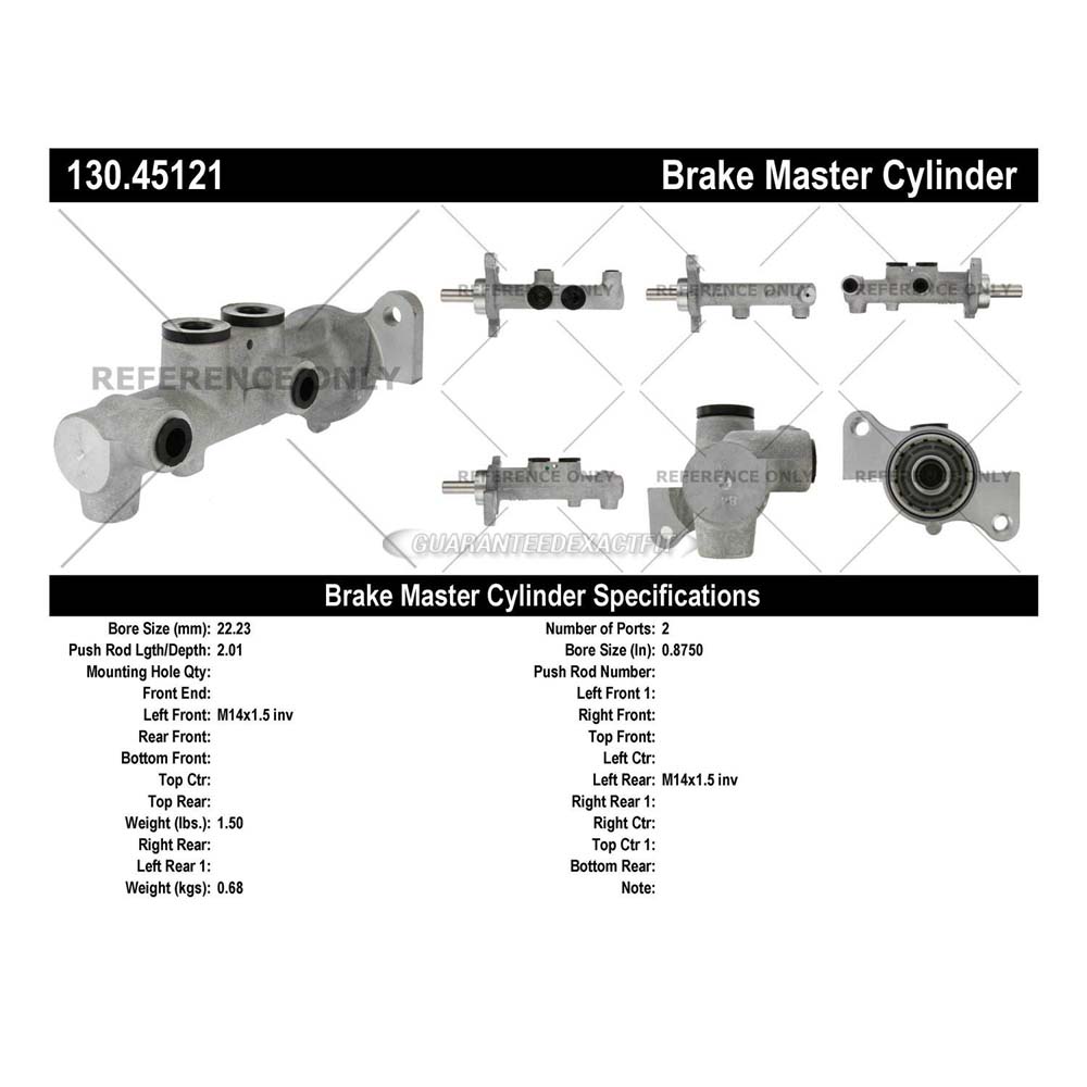 2012 Mazda CX-9 Brake Master Cylinder