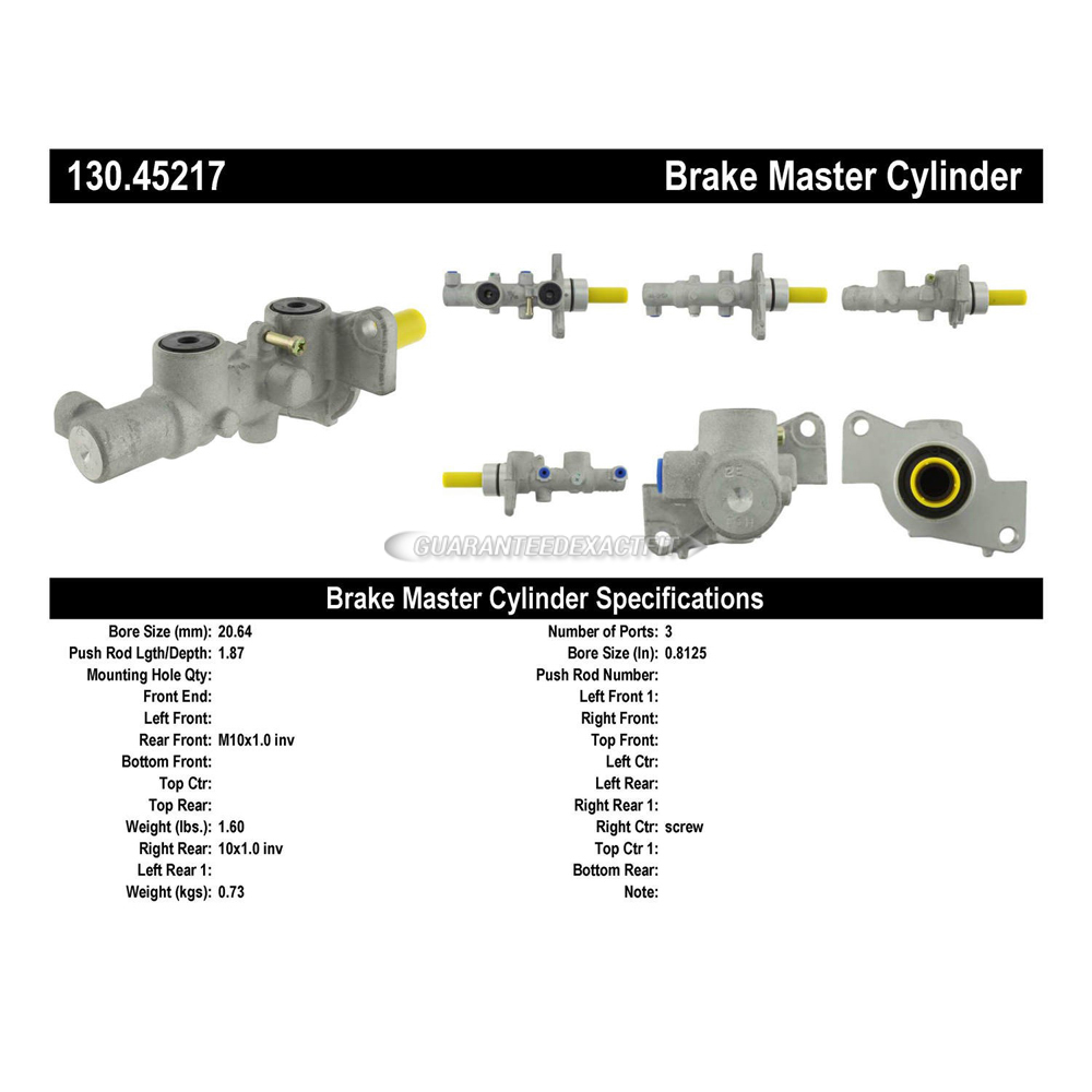 2003 Mazda 6 Brake Master Cylinder