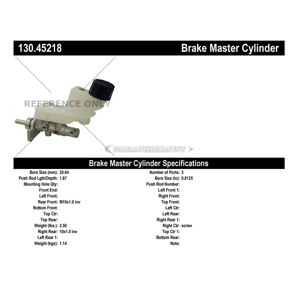 2003 Mazda 6 Brake Master Cylinder