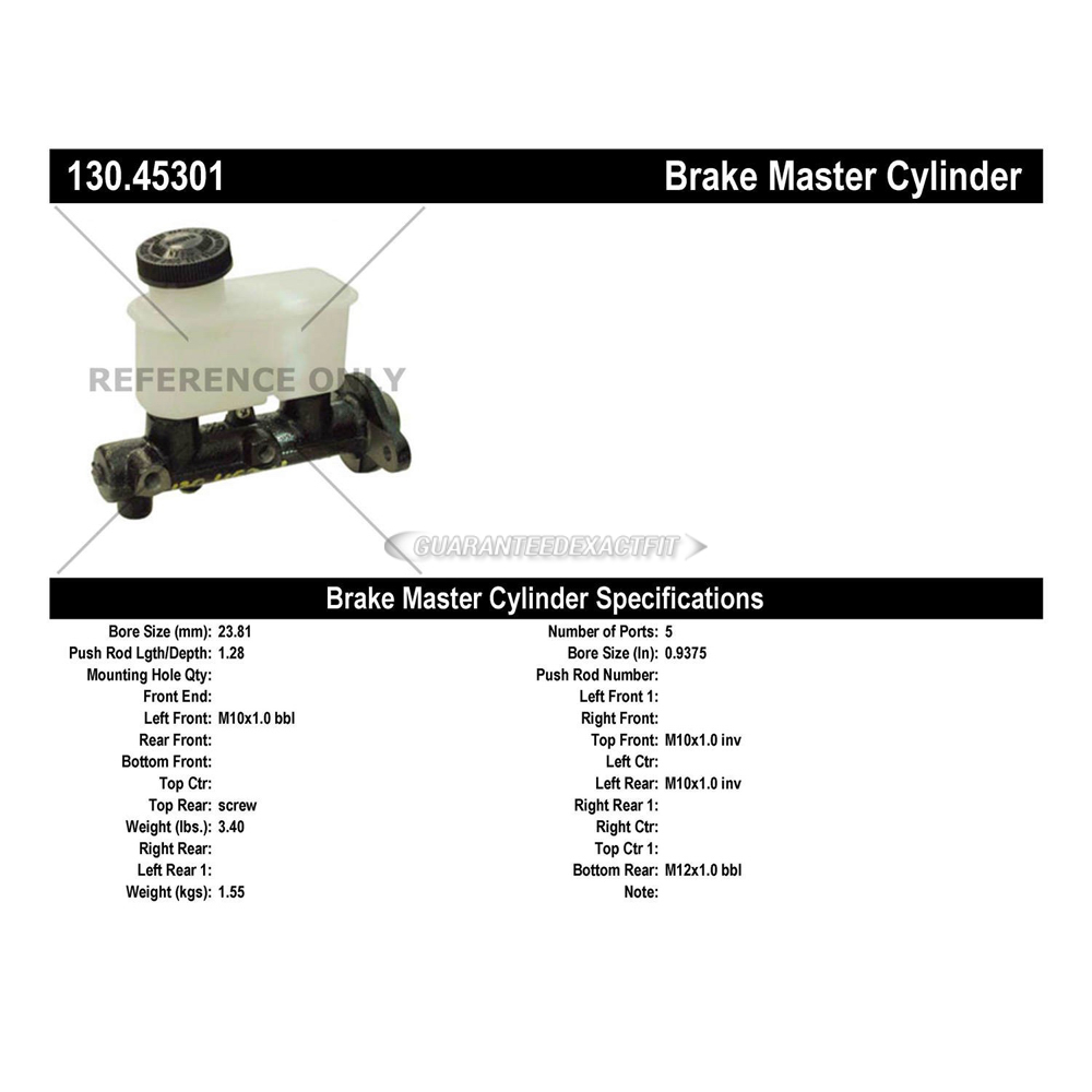 1994 Mazda MPV Brake Master Cylinder