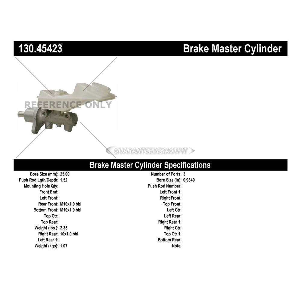 2004 Mazda 3 Brake Master Cylinder