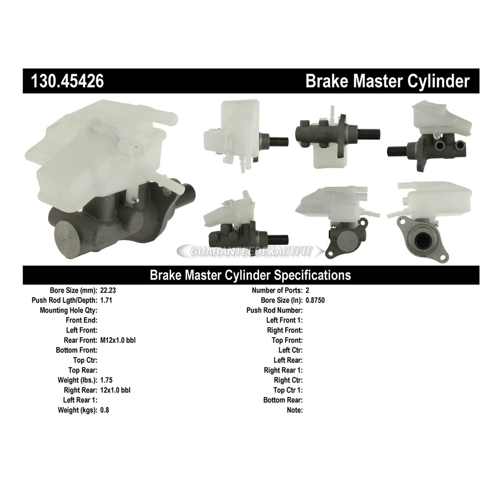 2012 Mazda 5 Brake Master Cylinder