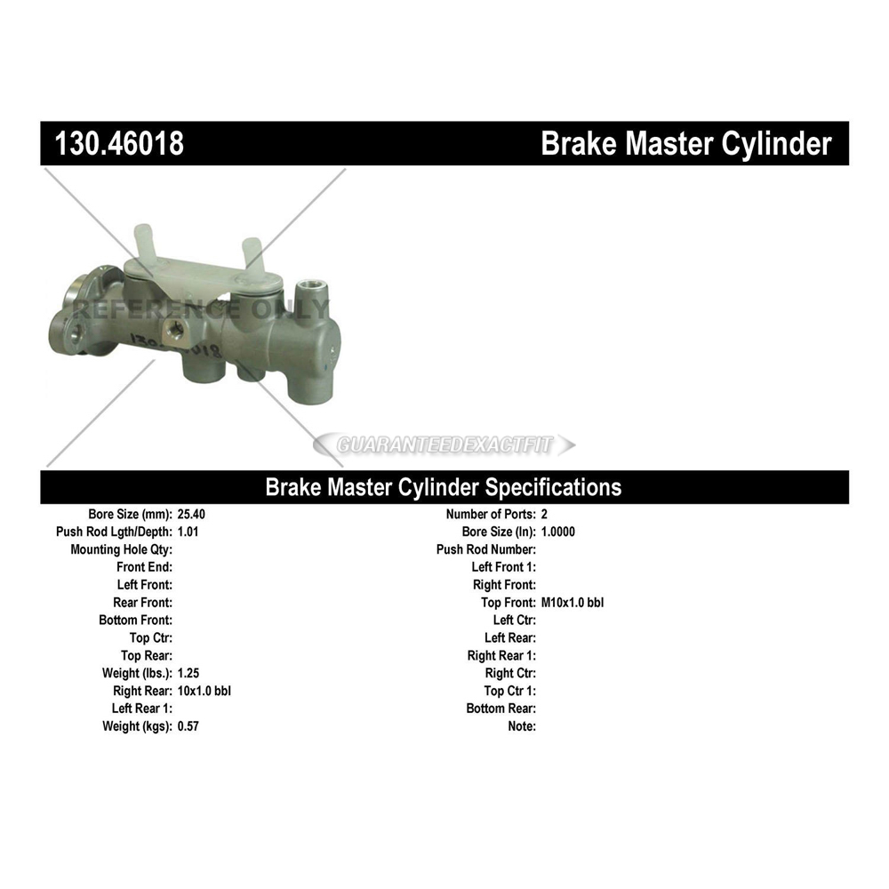 2007 Mitsubishi Endeavor Brake Master Cylinder