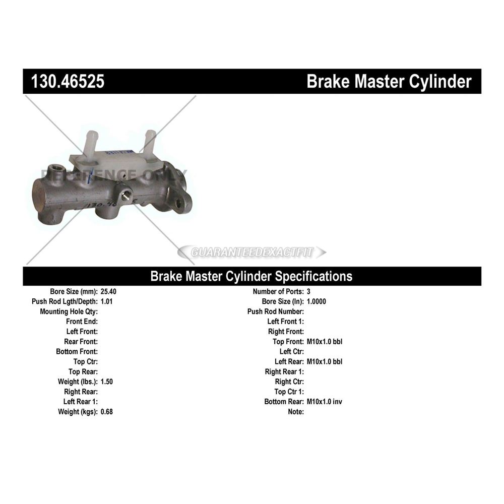 2004 Mitsubishi Outlander Brake Master Cylinder