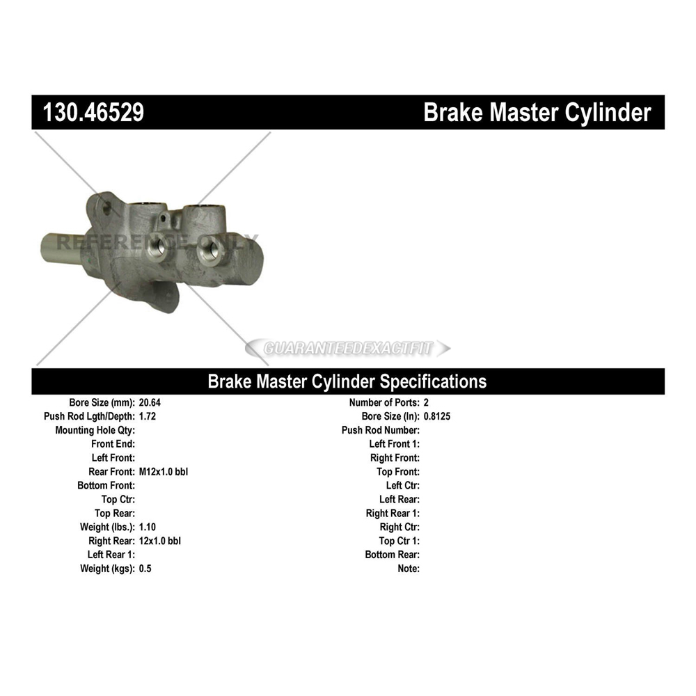 2017 Mitsubishi Lancer Brake Master Cylinder