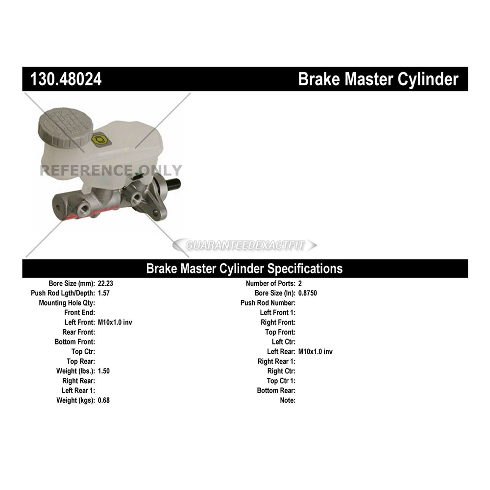 2004 Suzuki Aerio Brake Master Cylinder