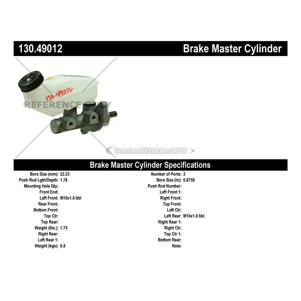 2007 Chevrolet Aveo Brake Master Cylinder