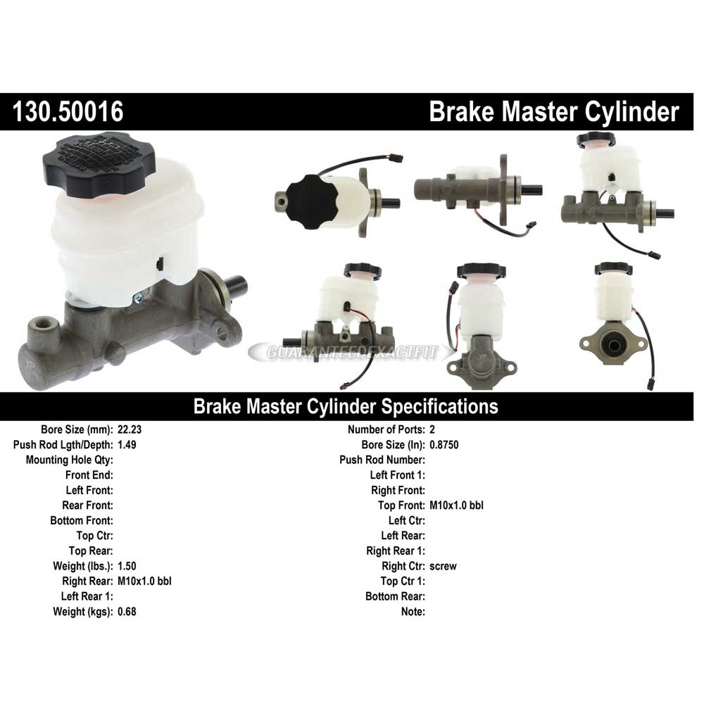 2004 Kia Rio Brake Master Cylinder