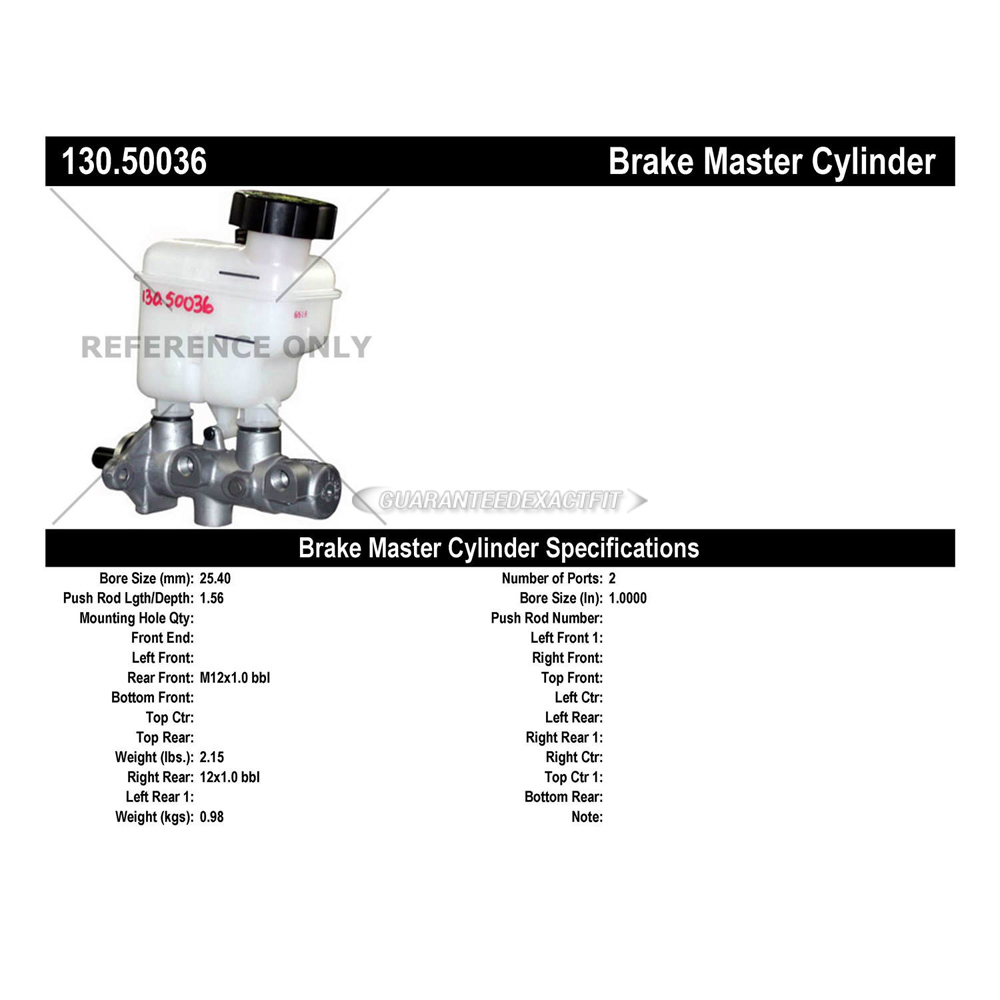 2007 Kia Rondo Brake Master Cylinder