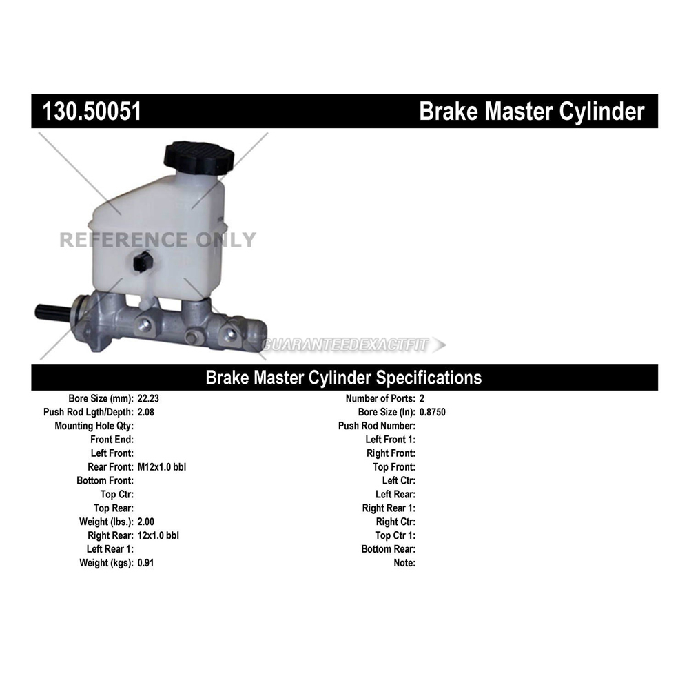2013 Kia Forte Brake Master Cylinder