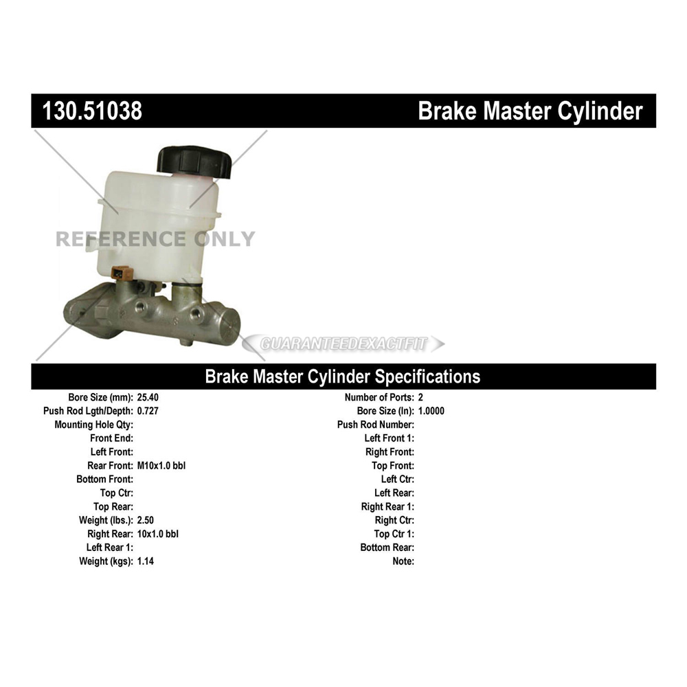2007 Hyundai Sonata Brake Master Cylinder