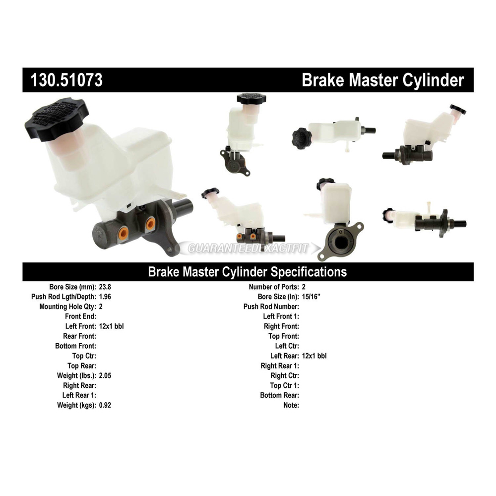 2017 Kia Optima Brake Master Cylinder