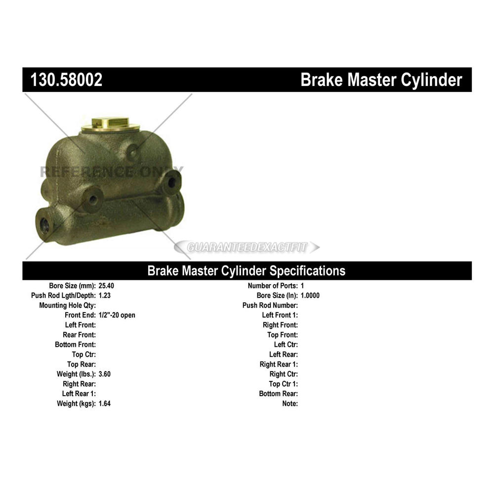 1957 Volvo 445 Brake Master Cylinder