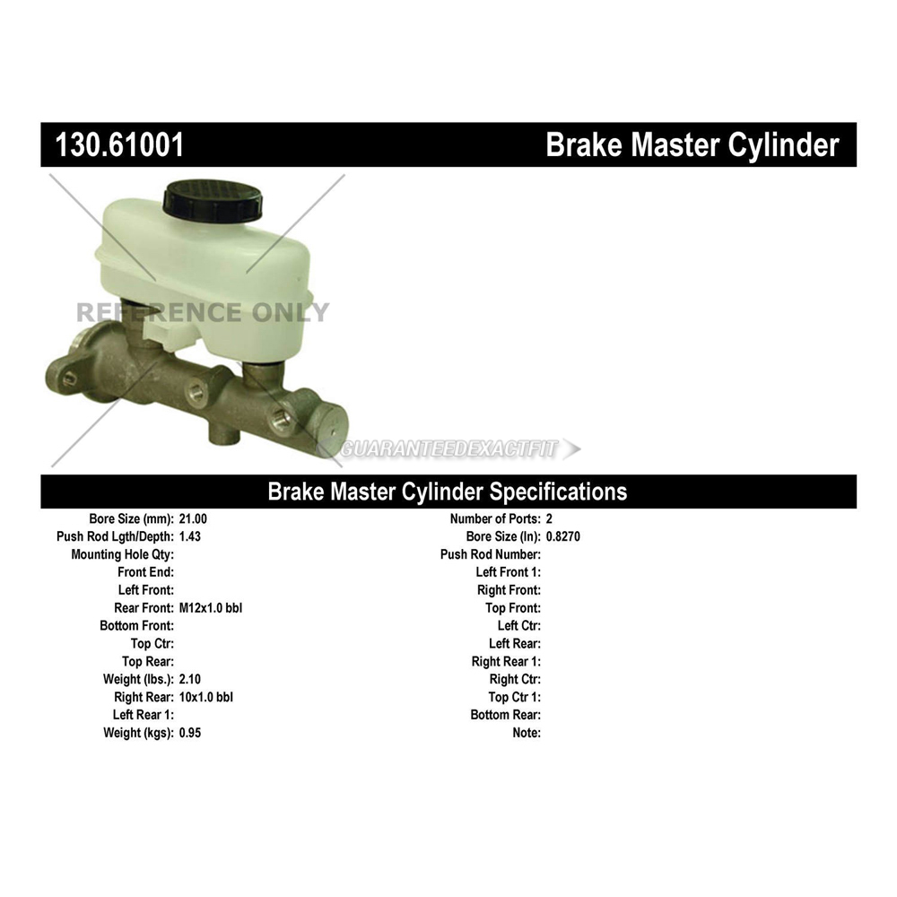1987 Ford Thunderbird Brake Master Cylinder