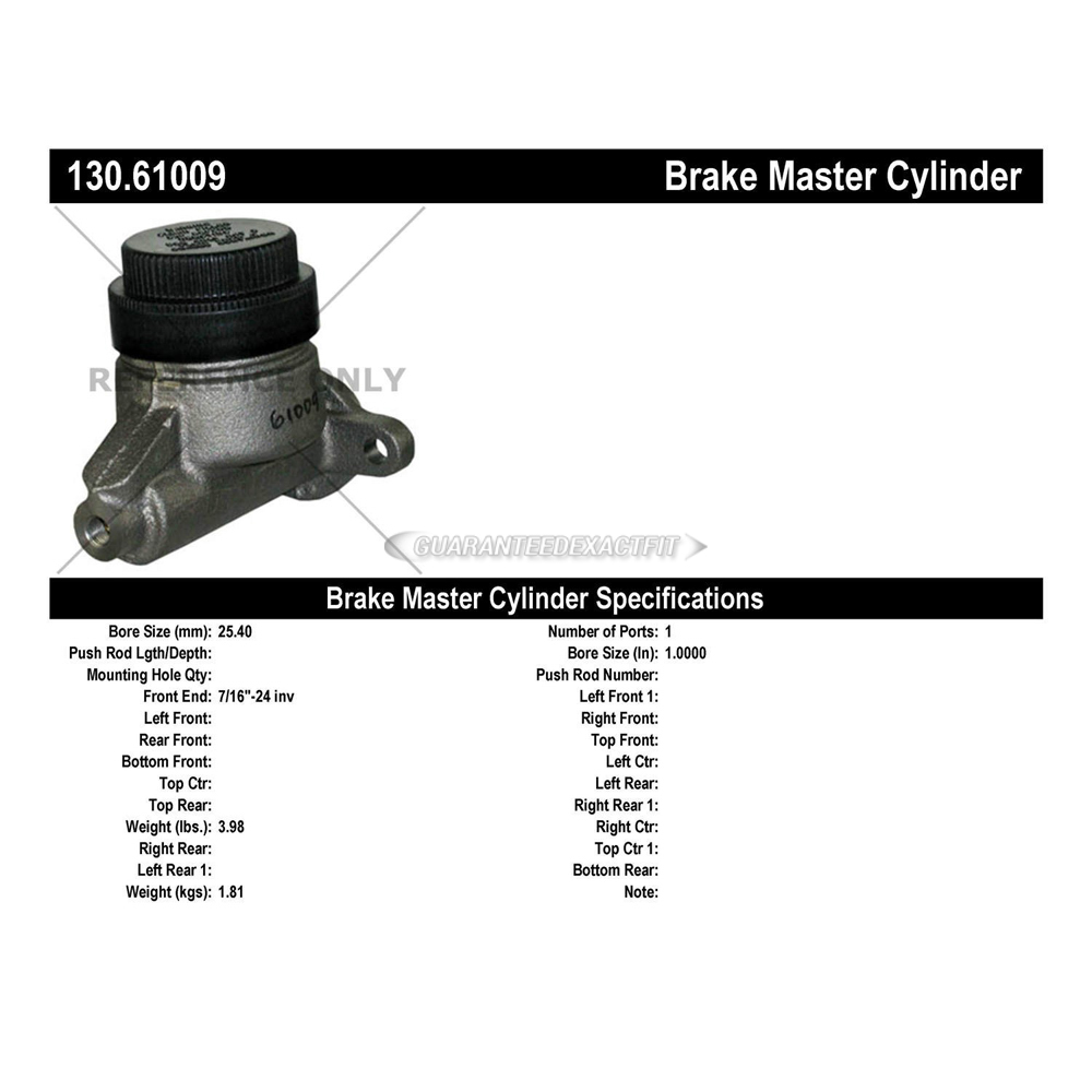 1966 Ford LTD Brake Master Cylinder