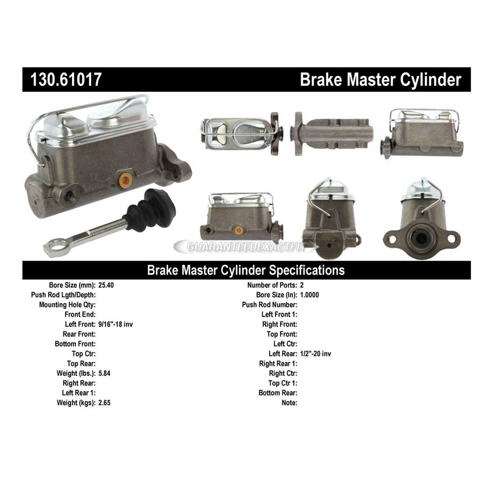 1971 Ford Custom Brake Master Cylinder