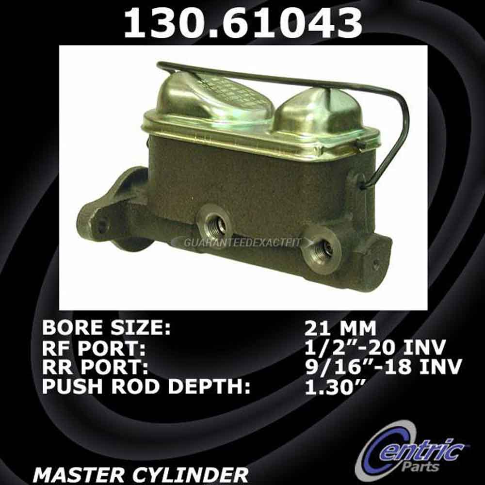 1982 Mercury Zephyr Brake Master Cylinder