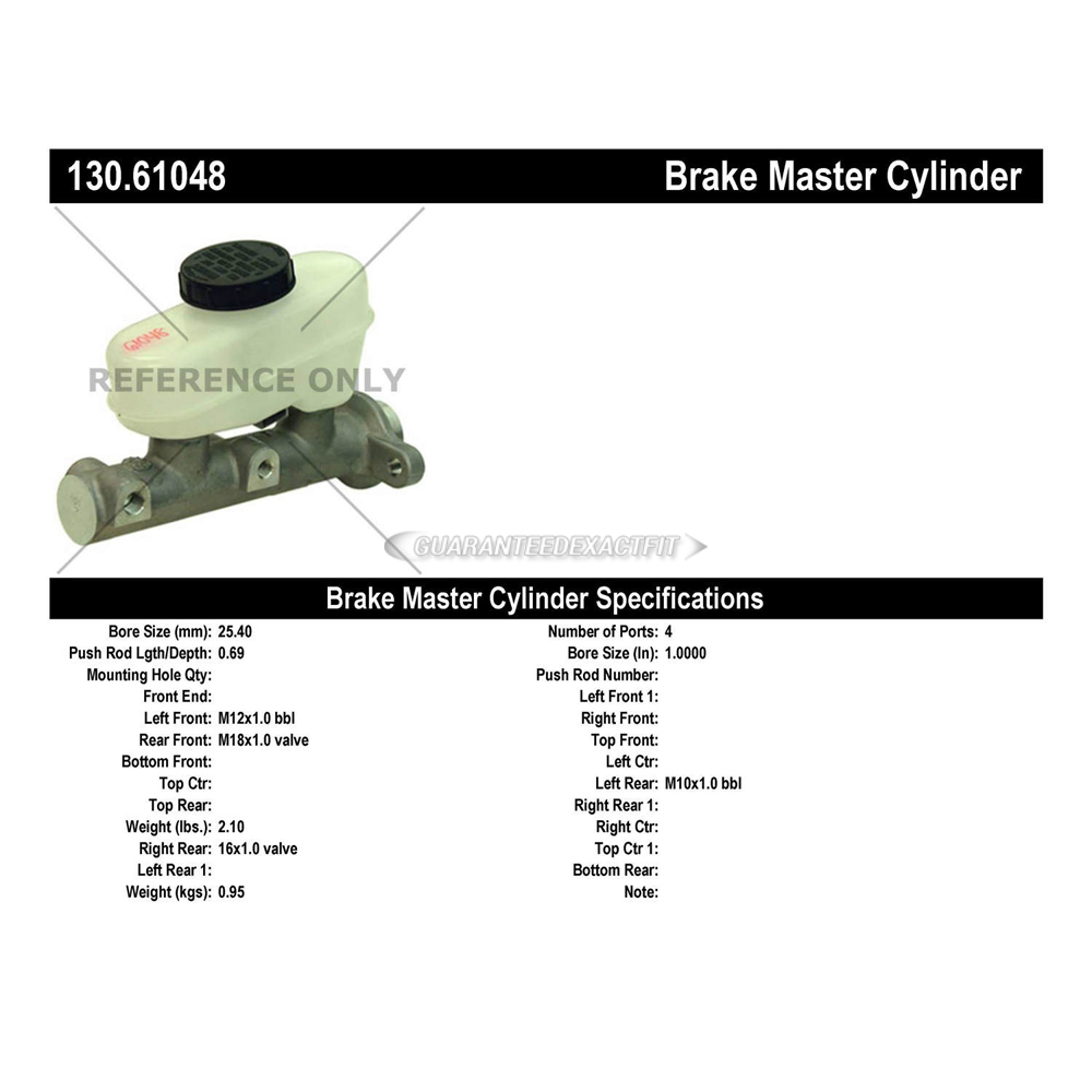1996 Ford Thunderbird Brake Master Cylinder