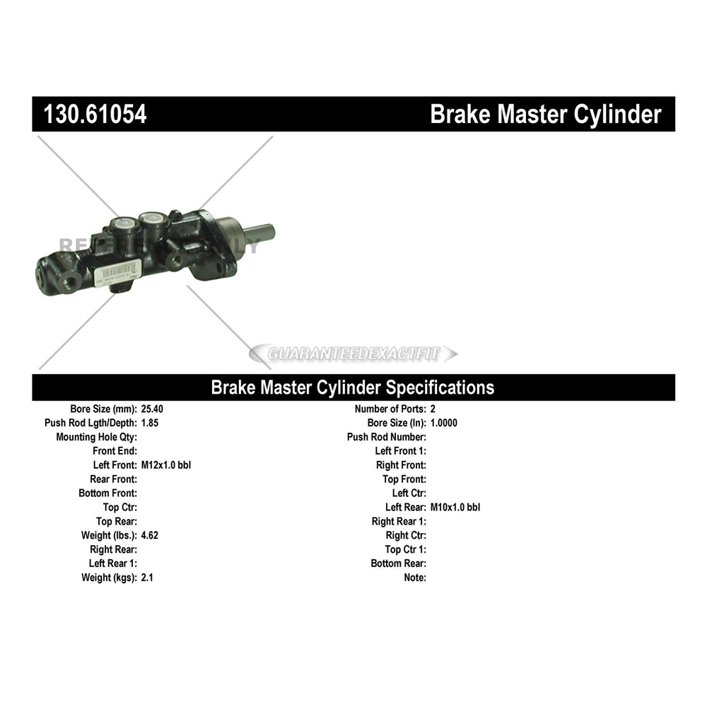 1993 Mercury Sable Brake Master Cylinder