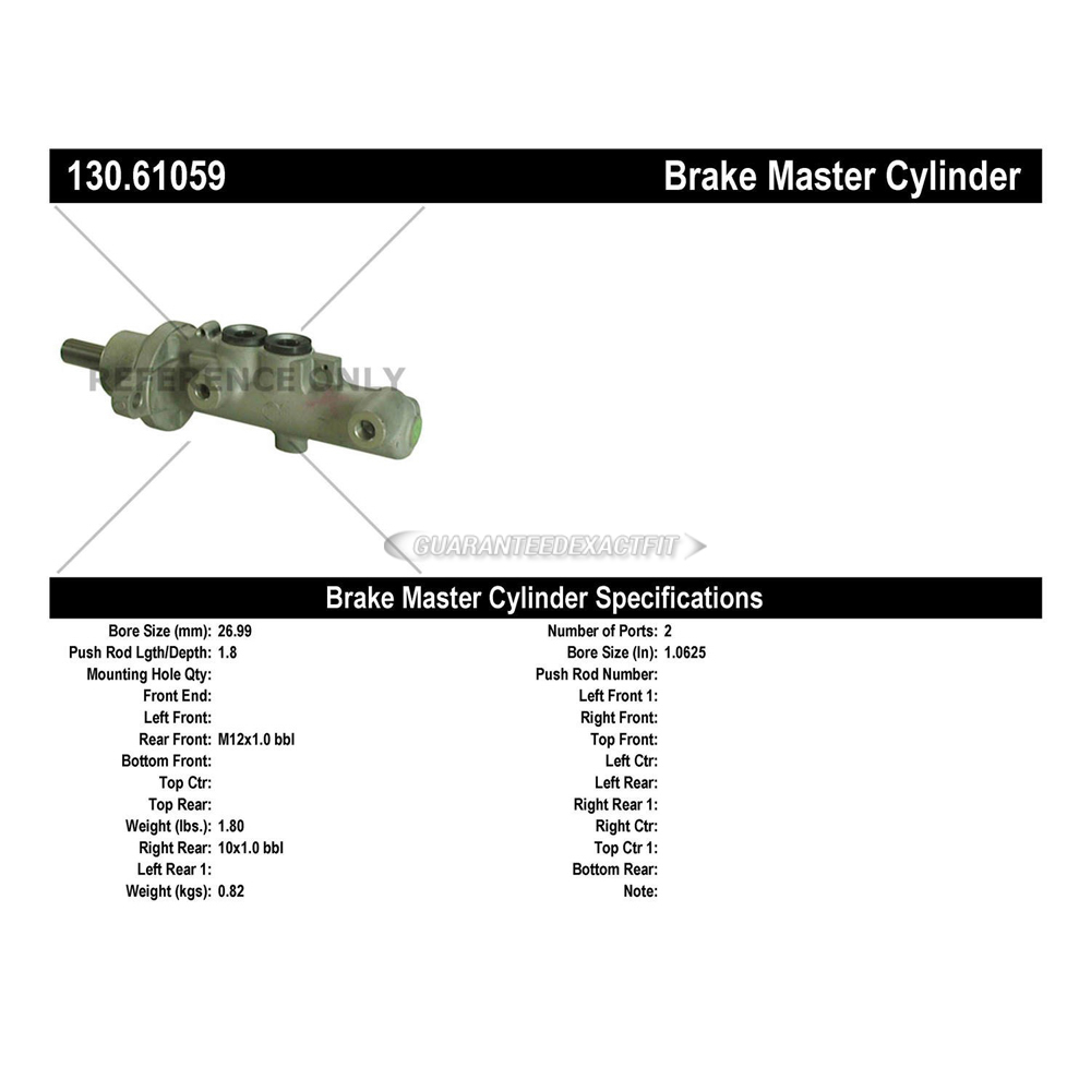 1994 Ford Thunderbird Brake Master Cylinder