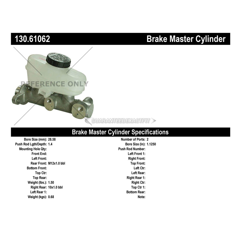 1994 Ford Mustang Brake Master Cylinder
