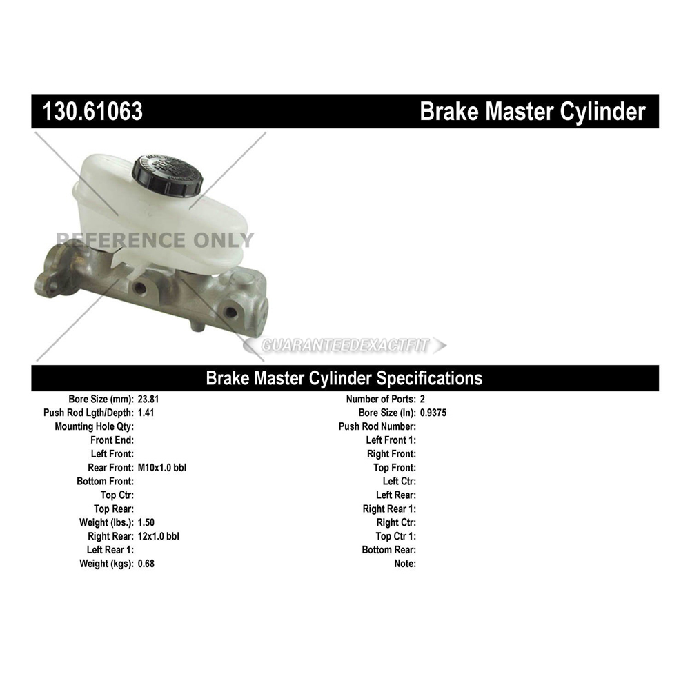 1994 Ford Mustang Brake Master Cylinder