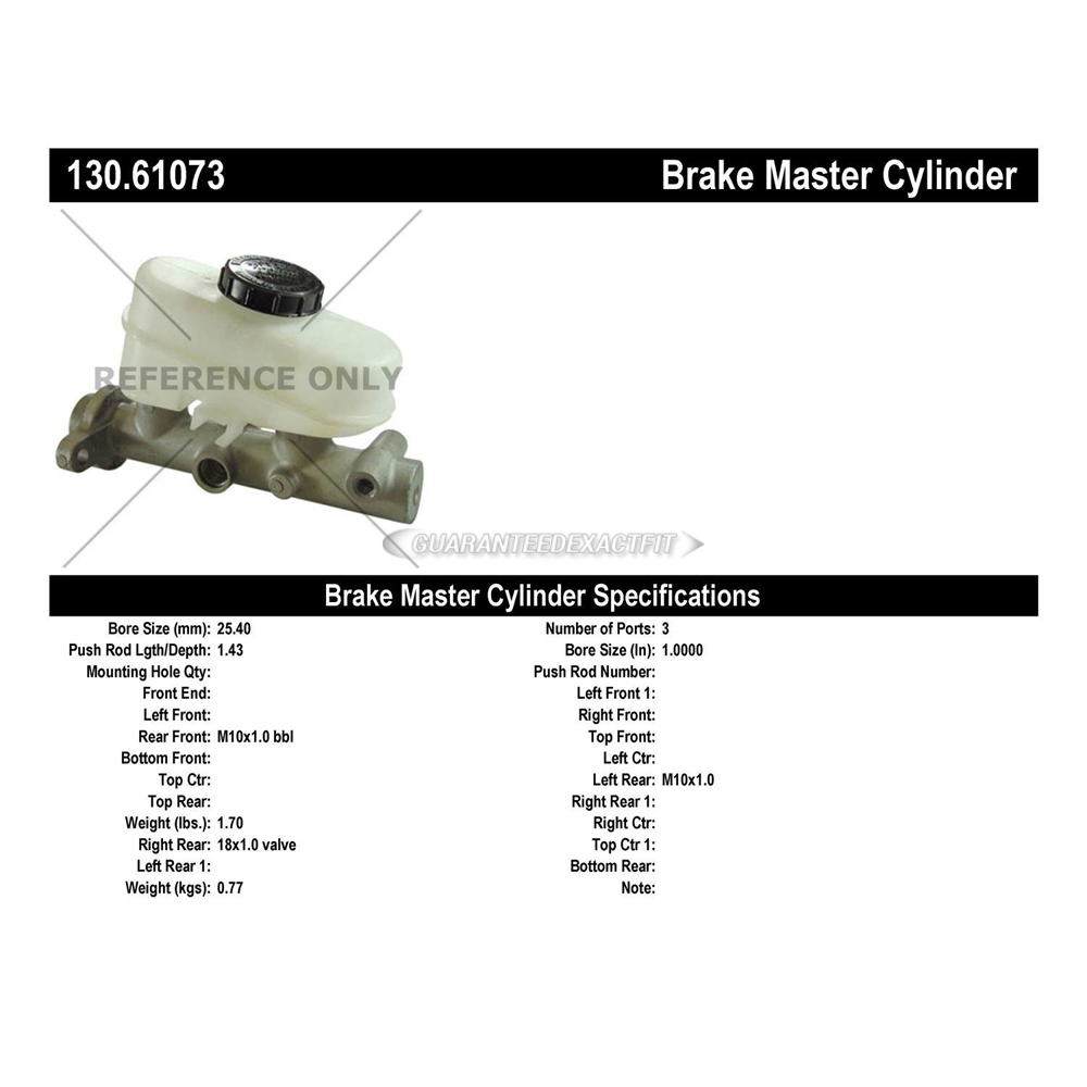 1995 Ford Crown Victoria Brake Master Cylinder