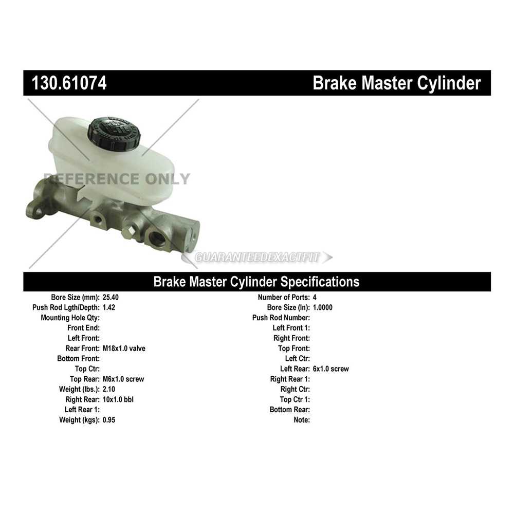 1996 Ford Crown Victoria Brake Master Cylinder