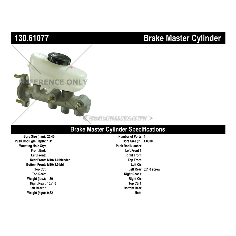 1996 Ford Mustang Brake Master Cylinder