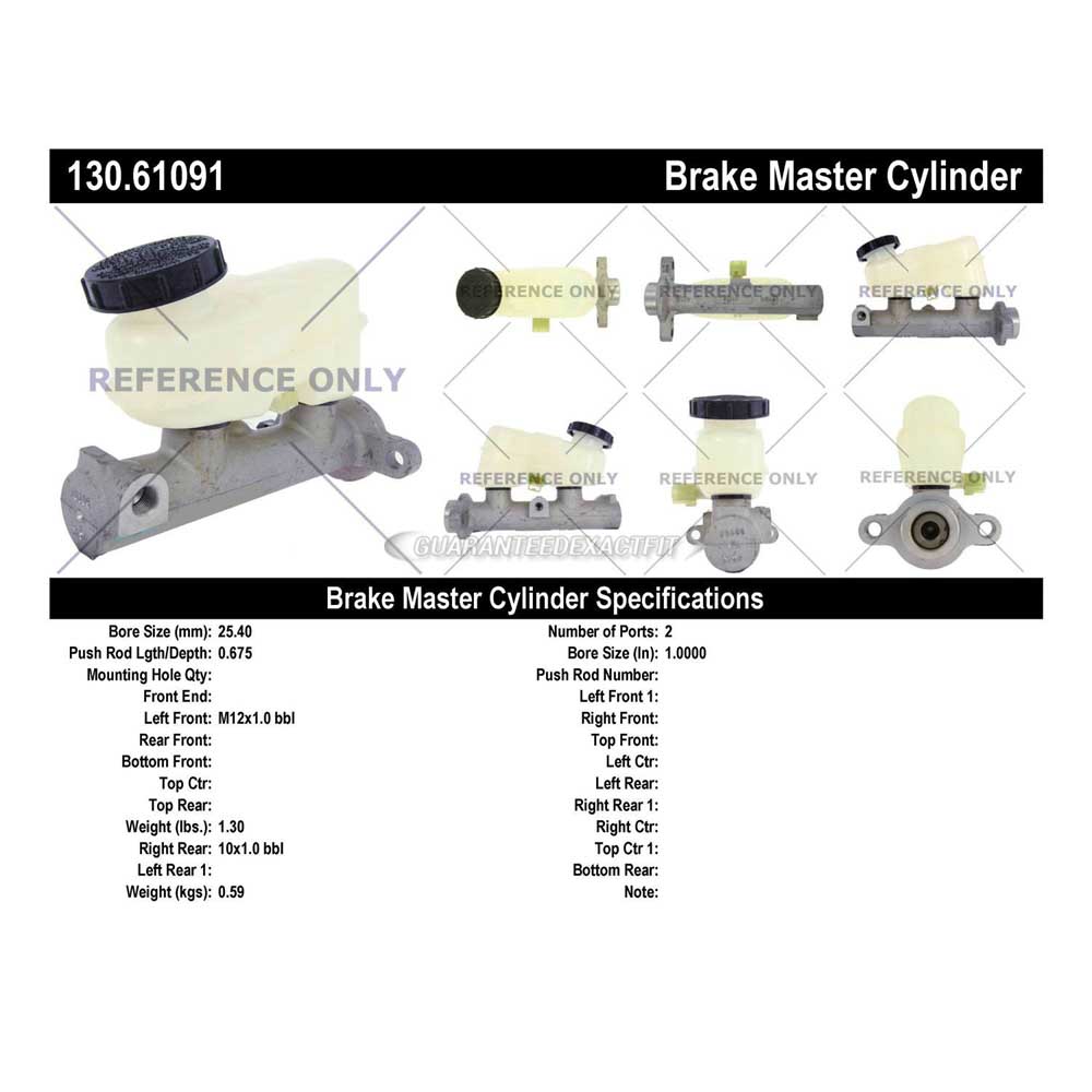 2000 Mercury Sable Brake Master Cylinder