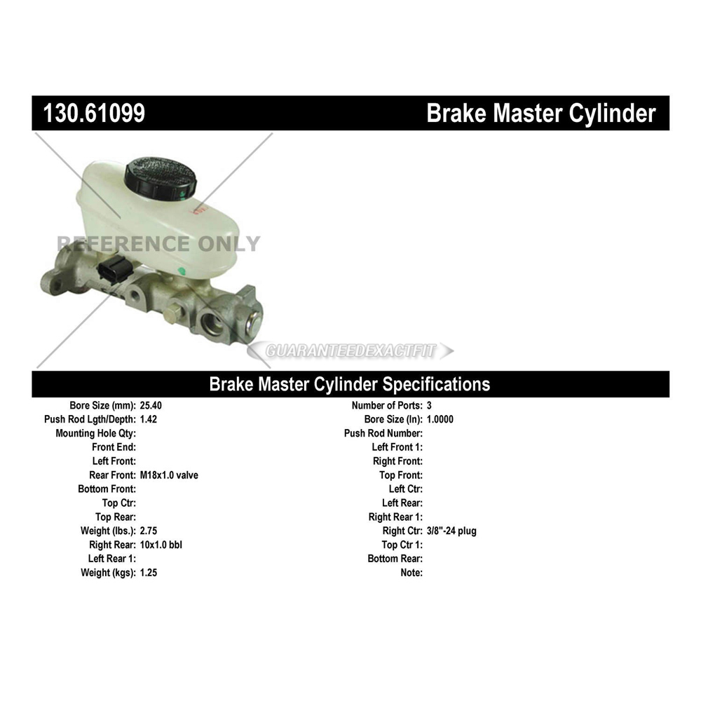 2000 Ford Crown Victoria Brake Master Cylinder