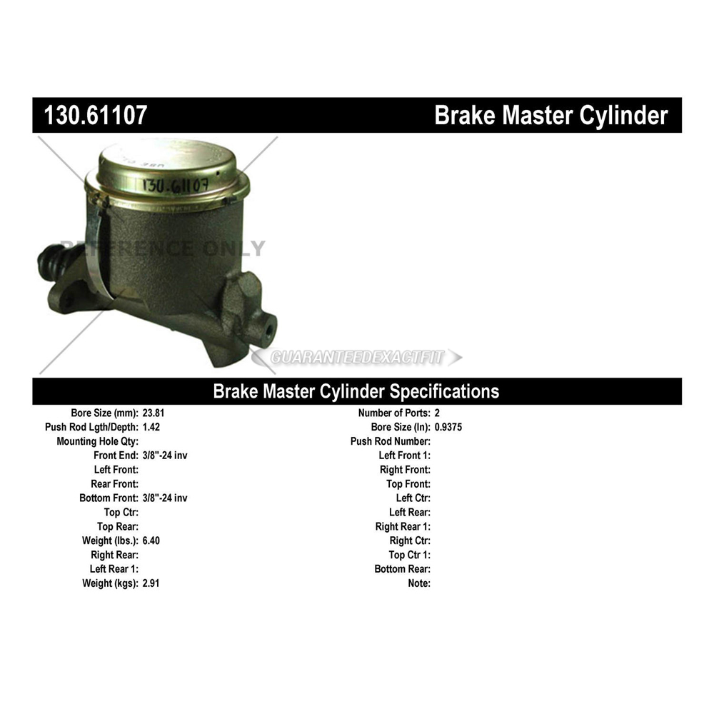 1966 Ford Mustang Brake Master Cylinder