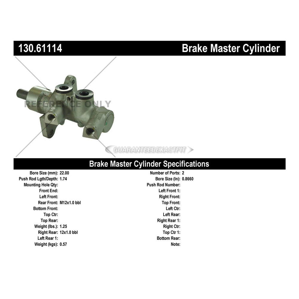 2004 Ford Thunderbird Brake Master Cylinder