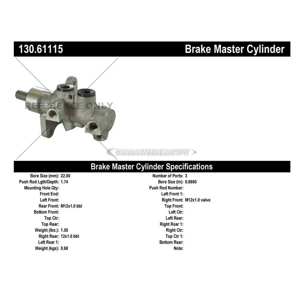 2000 Lincoln LS Brake Master Cylinder