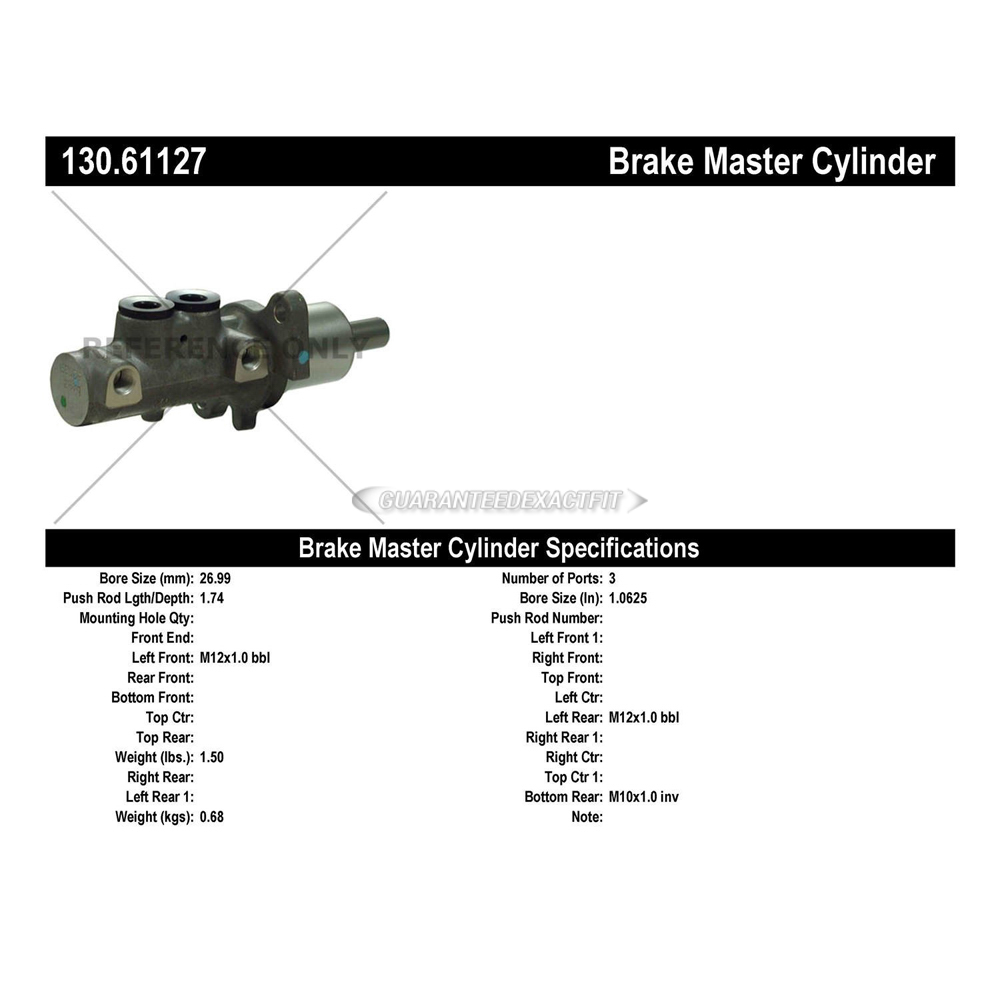 2007 Ford Mustang Brake Master Cylinder