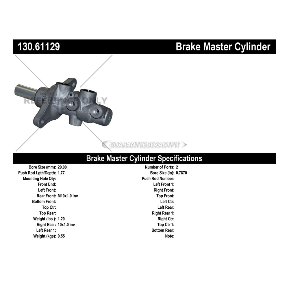 2007 Ford Fusion Brake Master Cylinder