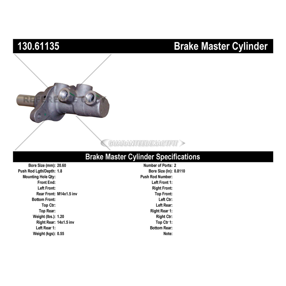 2009 Ford Fusion Brake Master Cylinder