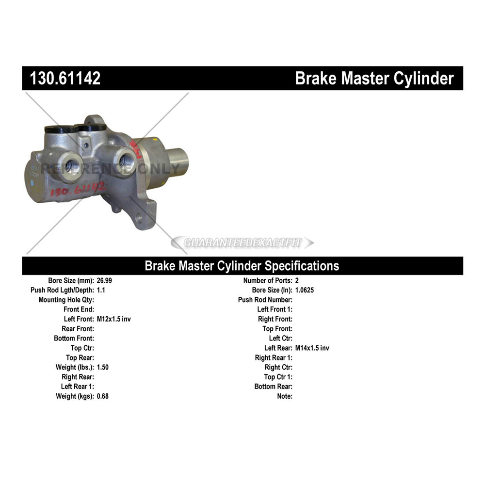 2012 Ford Mustang Brake Master Cylinder
