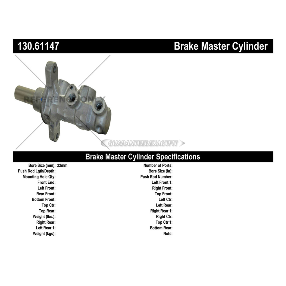 2014 Ford Fusion Brake Master Cylinder